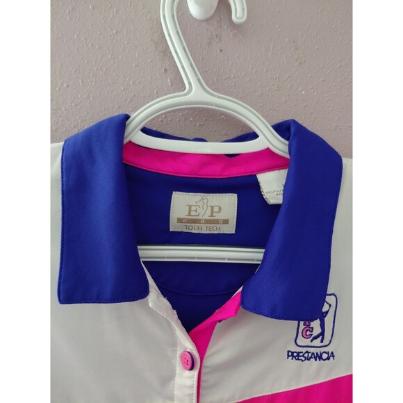 Women’s Golf Polo Shirt Size Medium Multicolor Sleeveless EP Pro Tour Tech - Picture 4 of 10